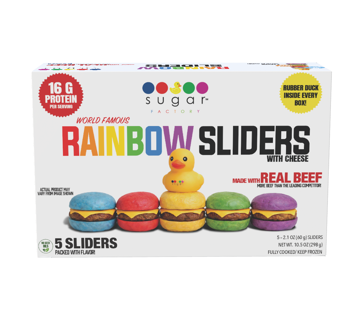 Rainbow Slider | 5 Pack with Cheese