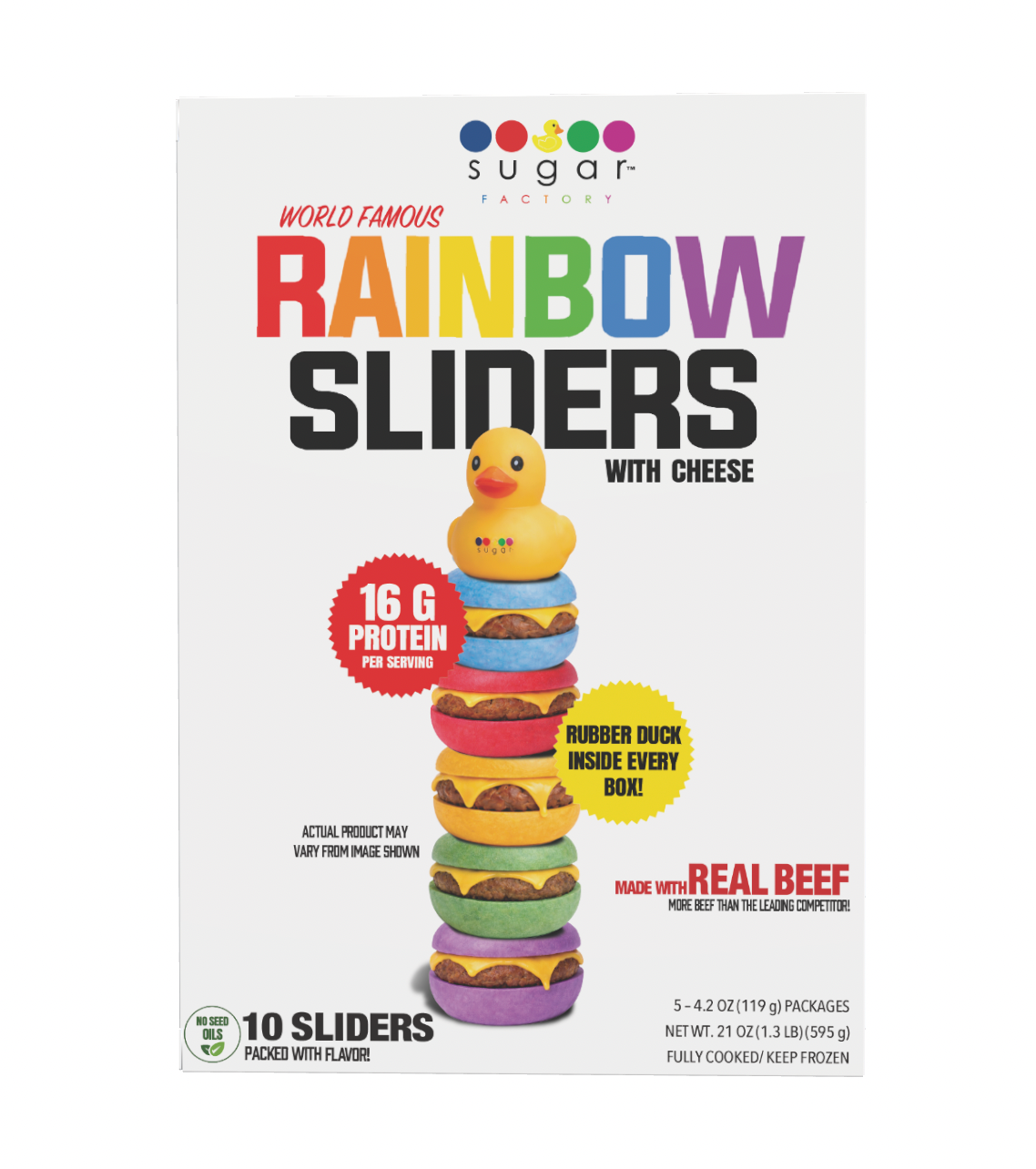 Rainbow Slider | 10 Pack with Cheese